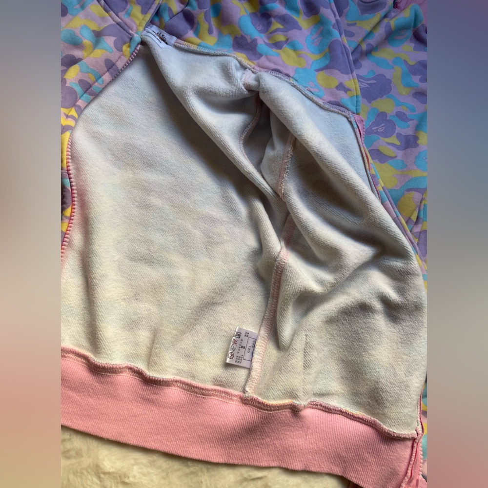 Bape Kids Pastel Camo Shark Hoodie set - Pink, Lavender, Yellow, Mint - Picture 5 of 10